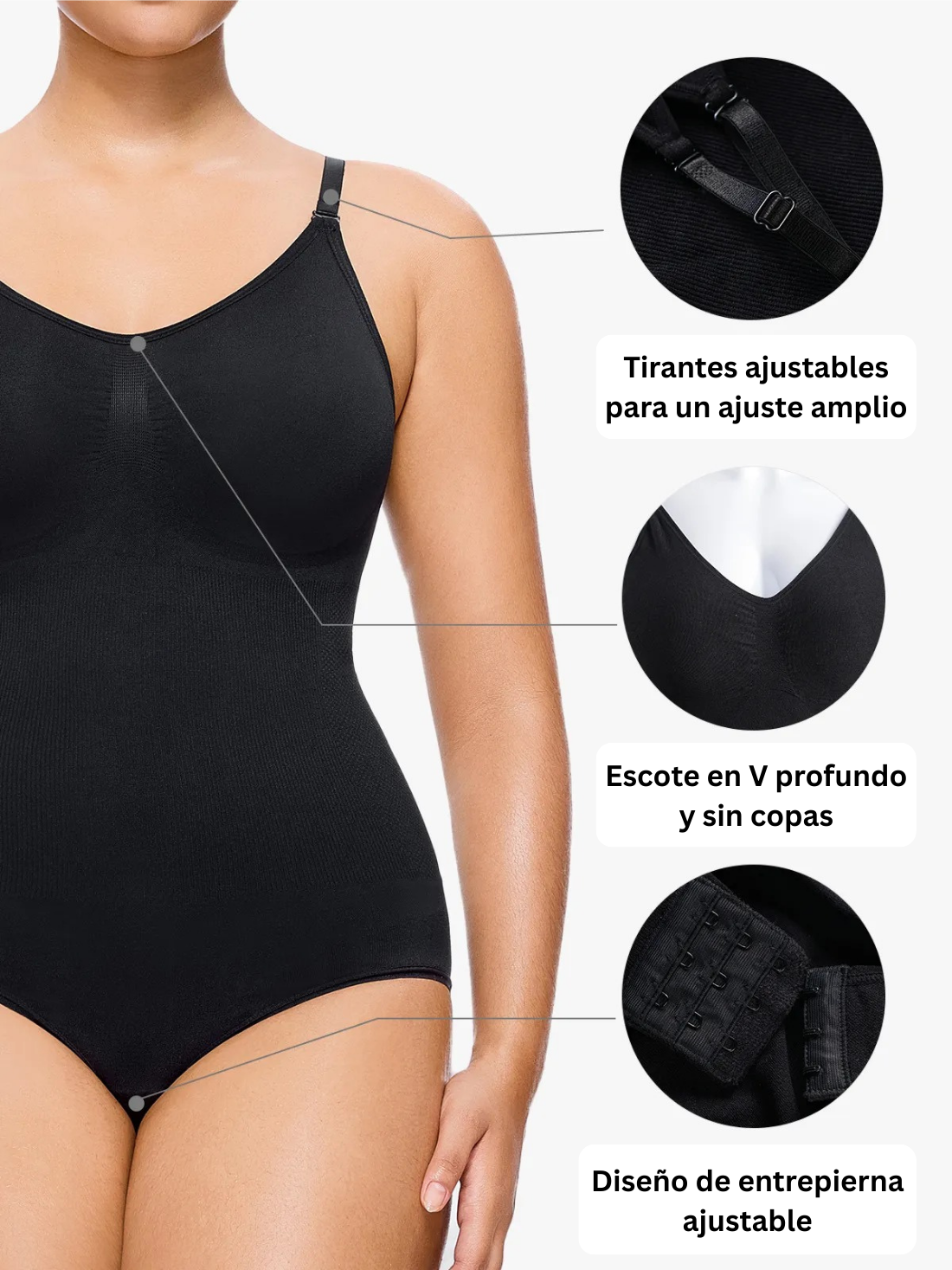 SoCurvely™ Body Moldeador con Braga Ajustable