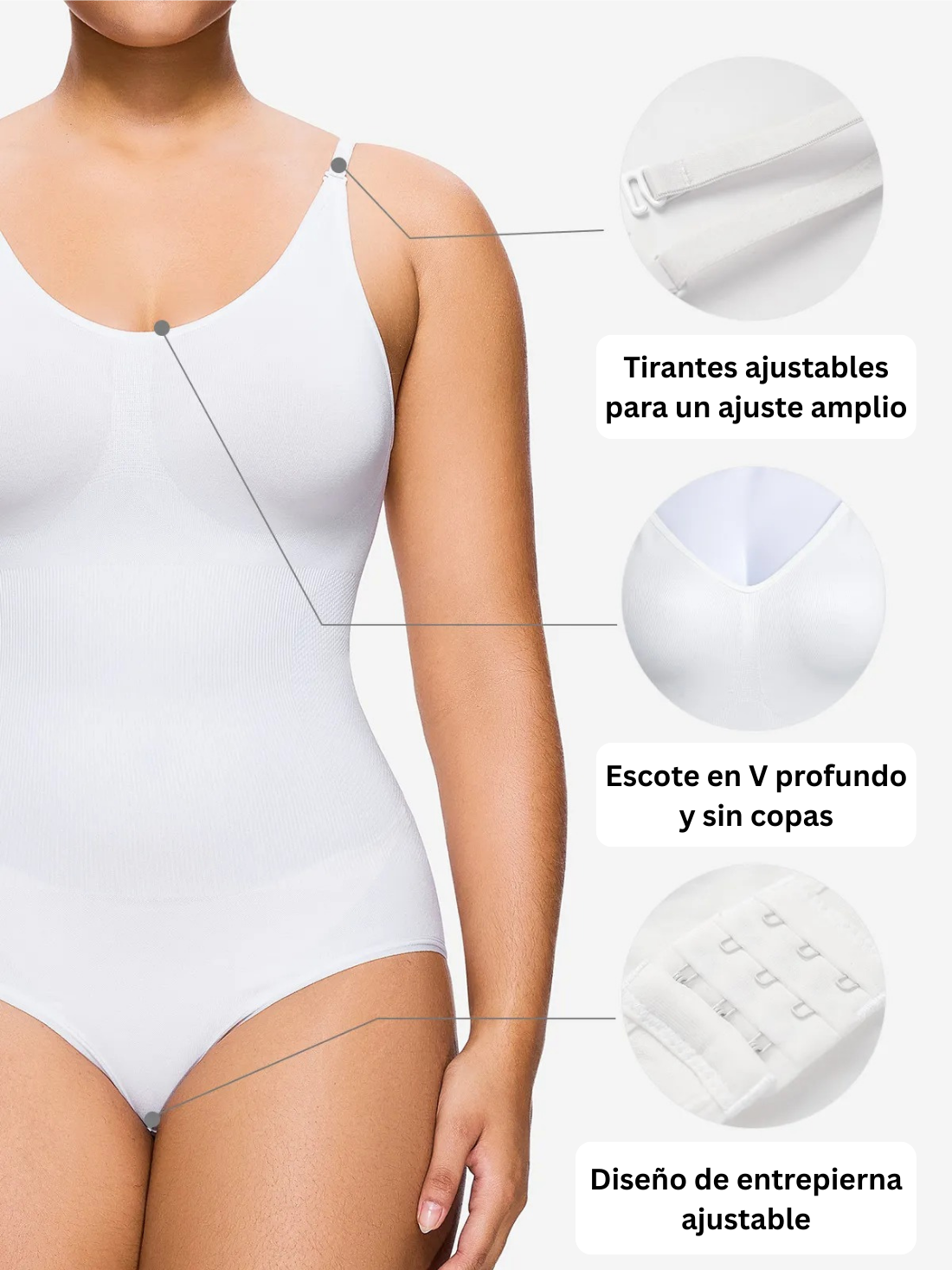 SoCurvely™ Body Moldeador con Braga Ajustable