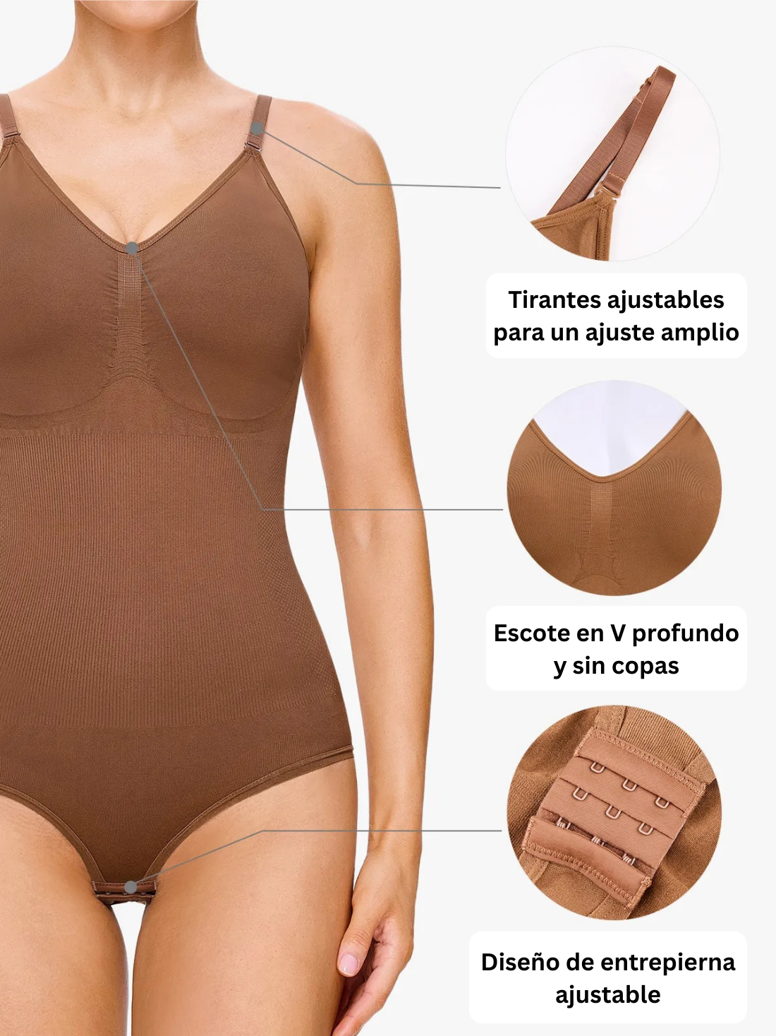 SoCurvely™ Body Moldeador con Braga Ajustable