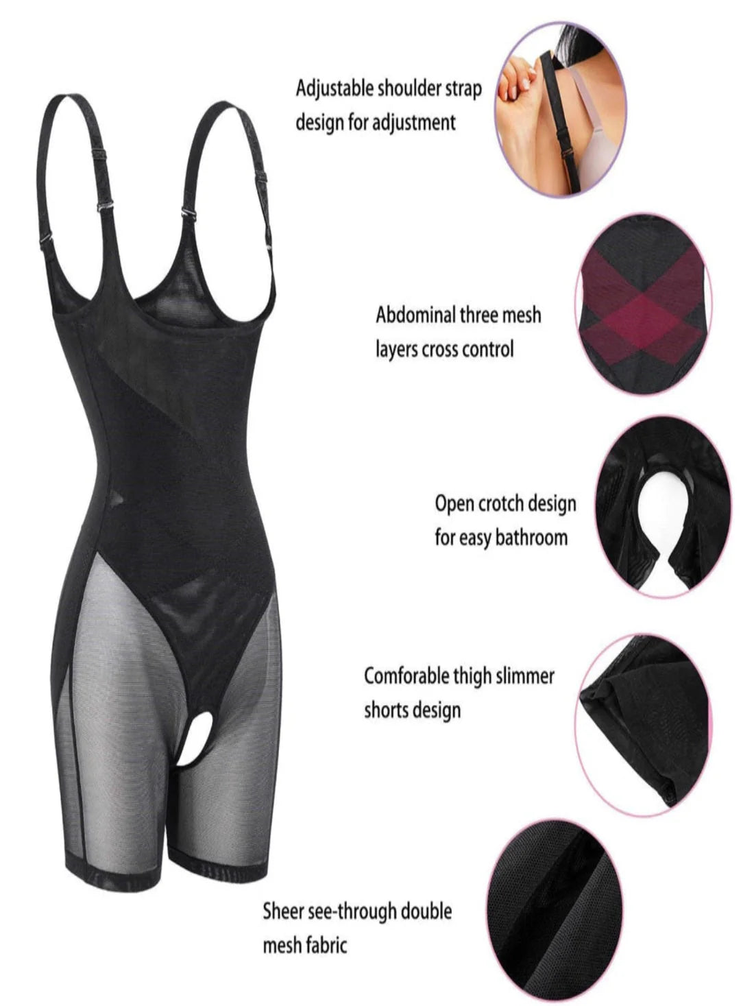 SoCurvely™ Body Moldeador Integral Bajo Busto Ajustable