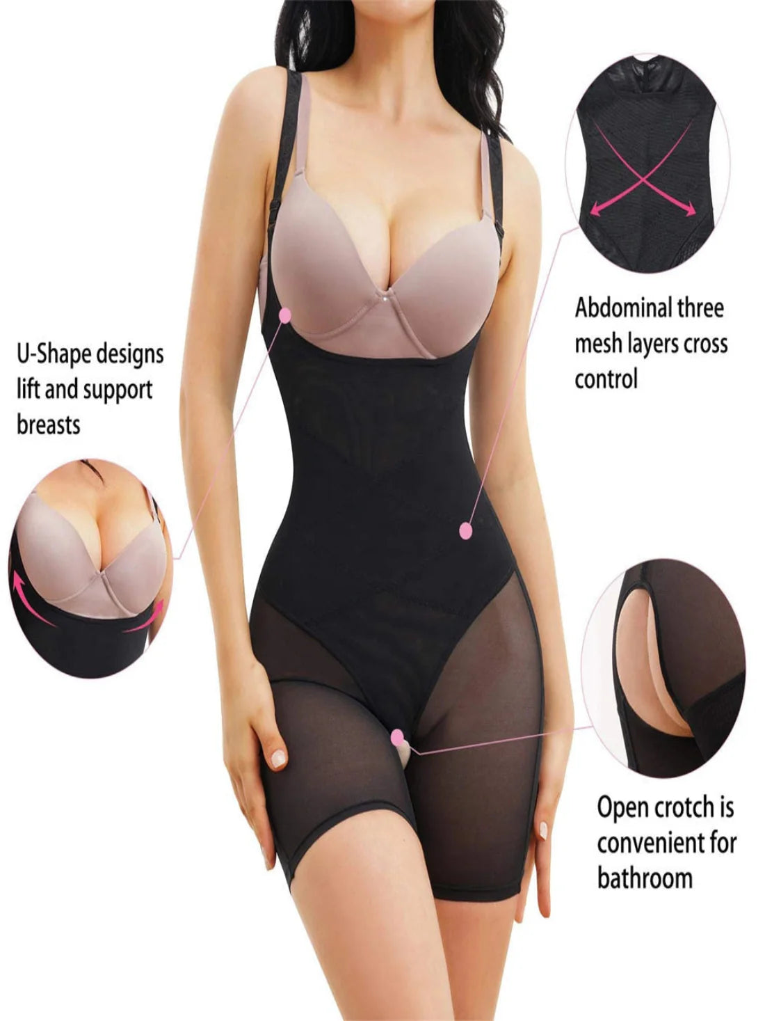 SoCurvely™ Body Moldeador Integral Bajo Busto Ajustable